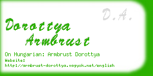 dorottya armbrust business card